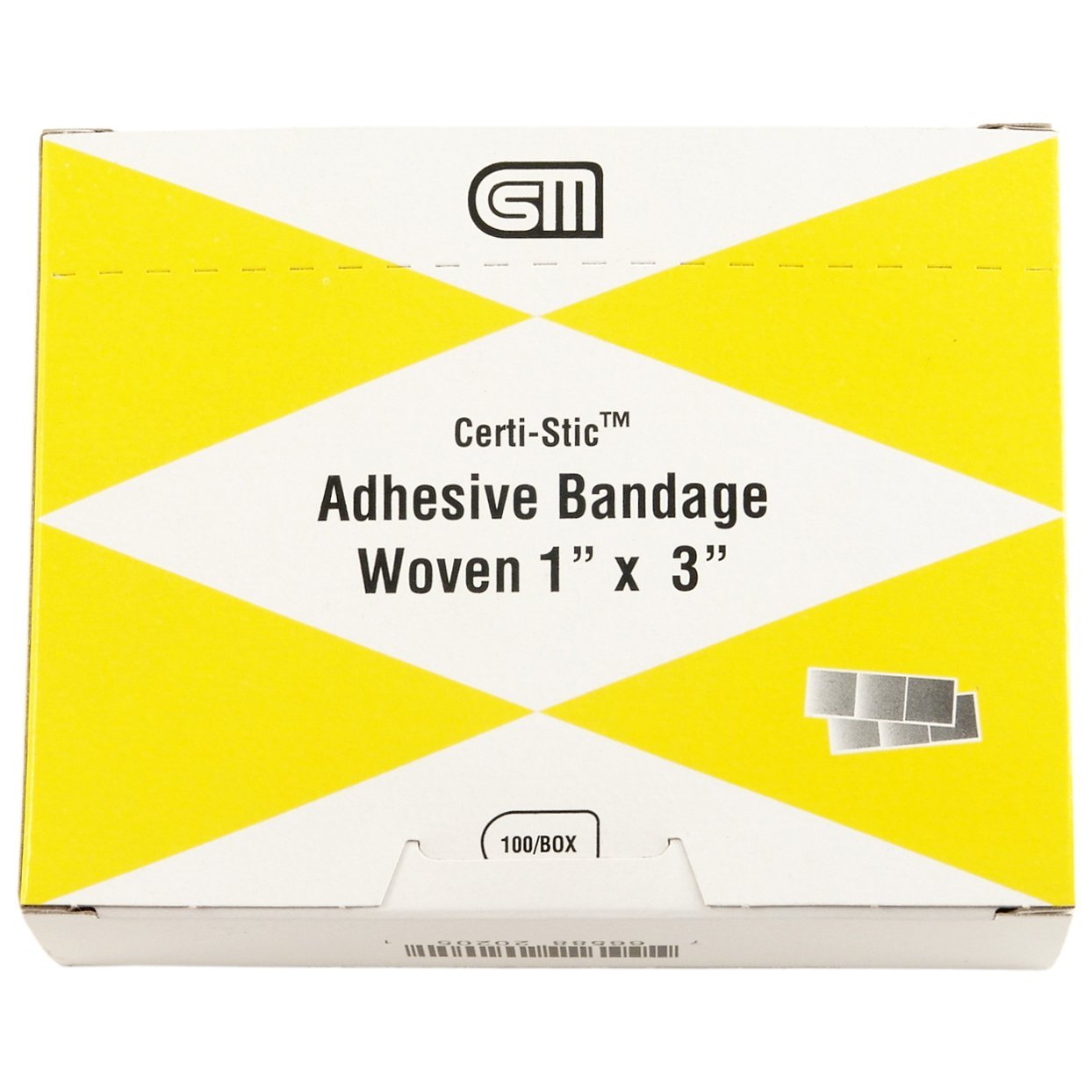 ACME UNITED, Bandages adhésifs, tissés 1" x 3" (boîte de 100)