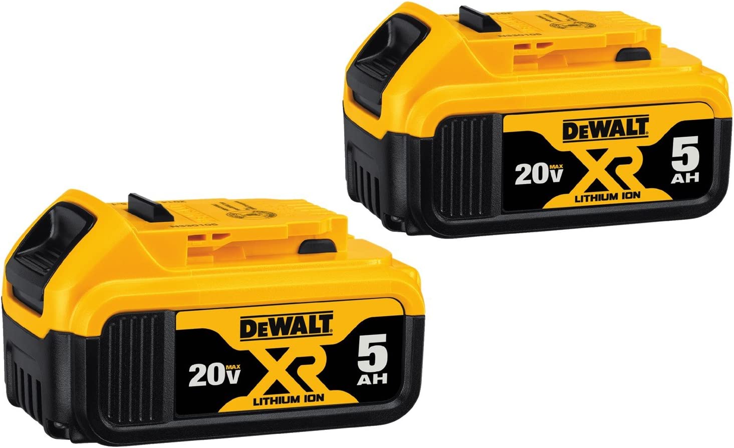 DeWalt, Batterie DeWalt 2 PK 20V MAX XR Premium Lithium Ion 5.0Ah, DCB205-2