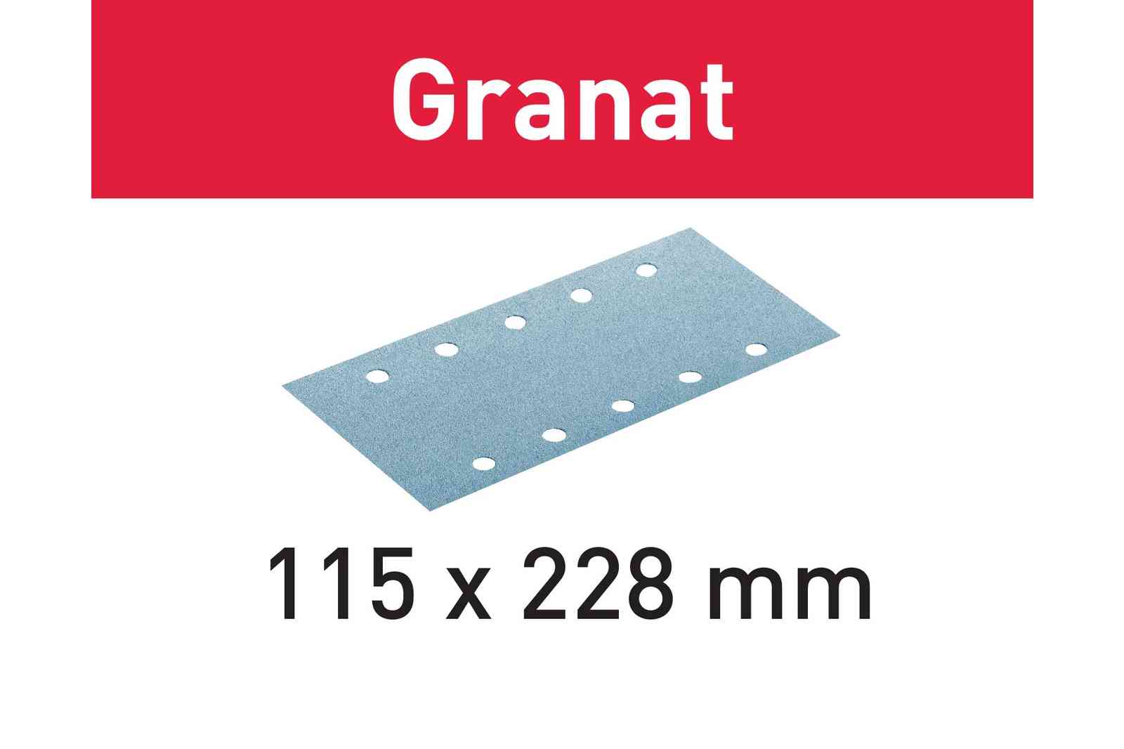 Festool, FESTOOL Abrasif Granat STF 115 mm X 228 mm (50 PACK / 100 PACK)