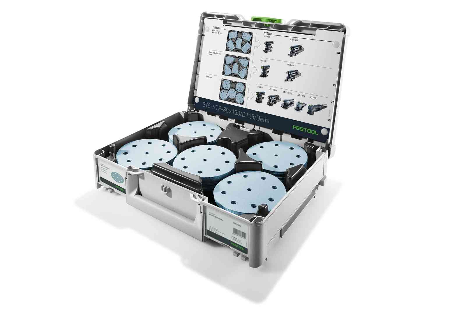 Festool, FESTOOL Systainer³ Abrasive Set SYS-STF D125 GR SET