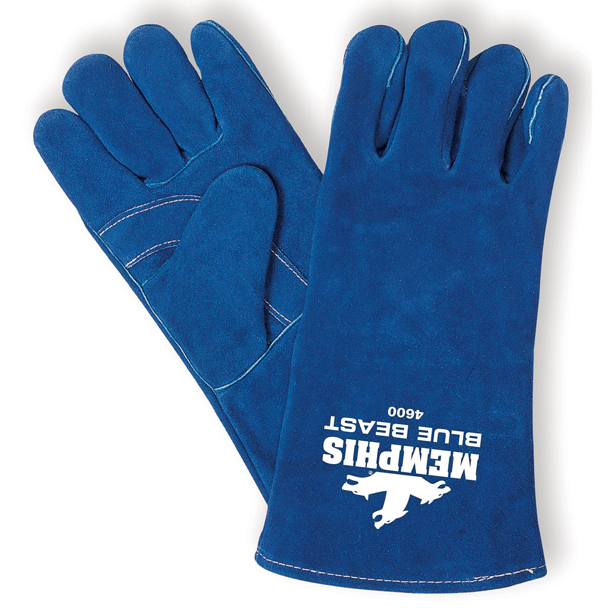 Memphis, Gants de soudeur Memphis Blue Beast Premium, 4600