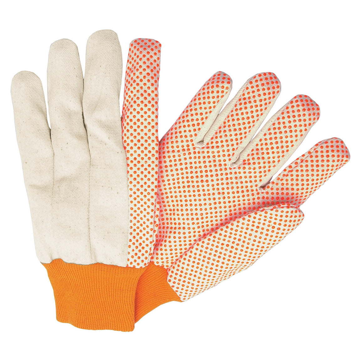 Memphis, Gants en toile à pois Memphis, poids moyen en coton, poignet en tricot, 8800 & 8800B