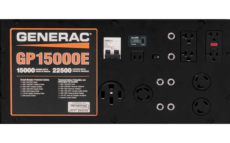 Generac, Générateur portable GENERAC GP SERIES 15000E