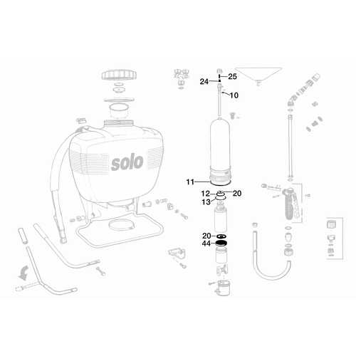 Pulvérisateurs Solo, Kit de réparation de la pompe à piston Solo