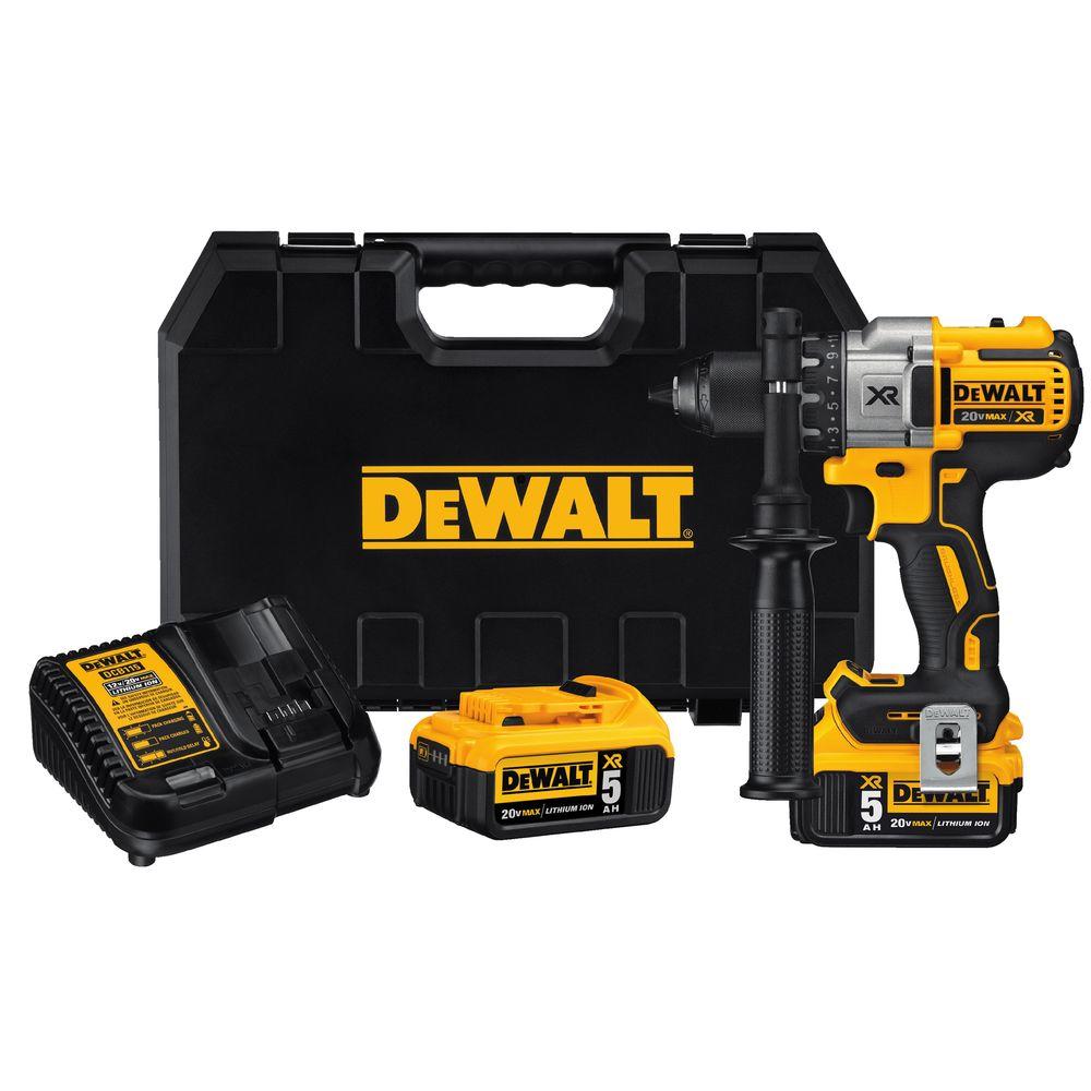 DeWalt, Kit perceuse-visseuse sans balais DeWalt 20-Volt Max XR Lithium Ion, DCD991P2