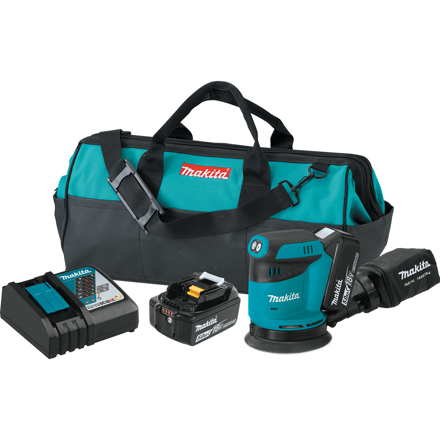 Makita, Kit ponceuse orbitale aléatoire 5" 18V LXT® de MAKITA