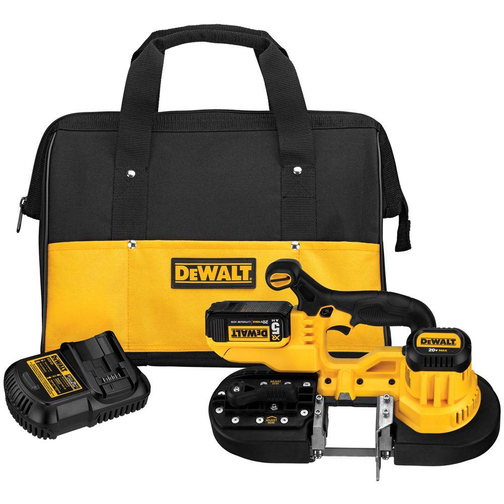 DeWalt, Kit scie à ruban DeWalt 20-Volt Max Lithium Ion, DCS371P1