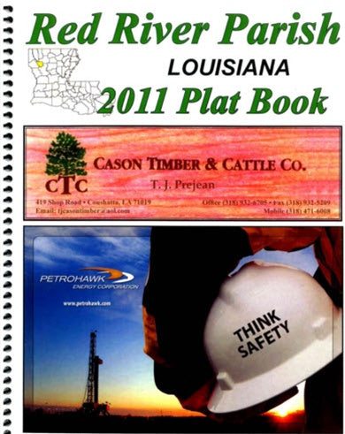 Mapping Solutions GIS, Livre des cartes de la paroisse de Red River en Louisiane, OL-Red River