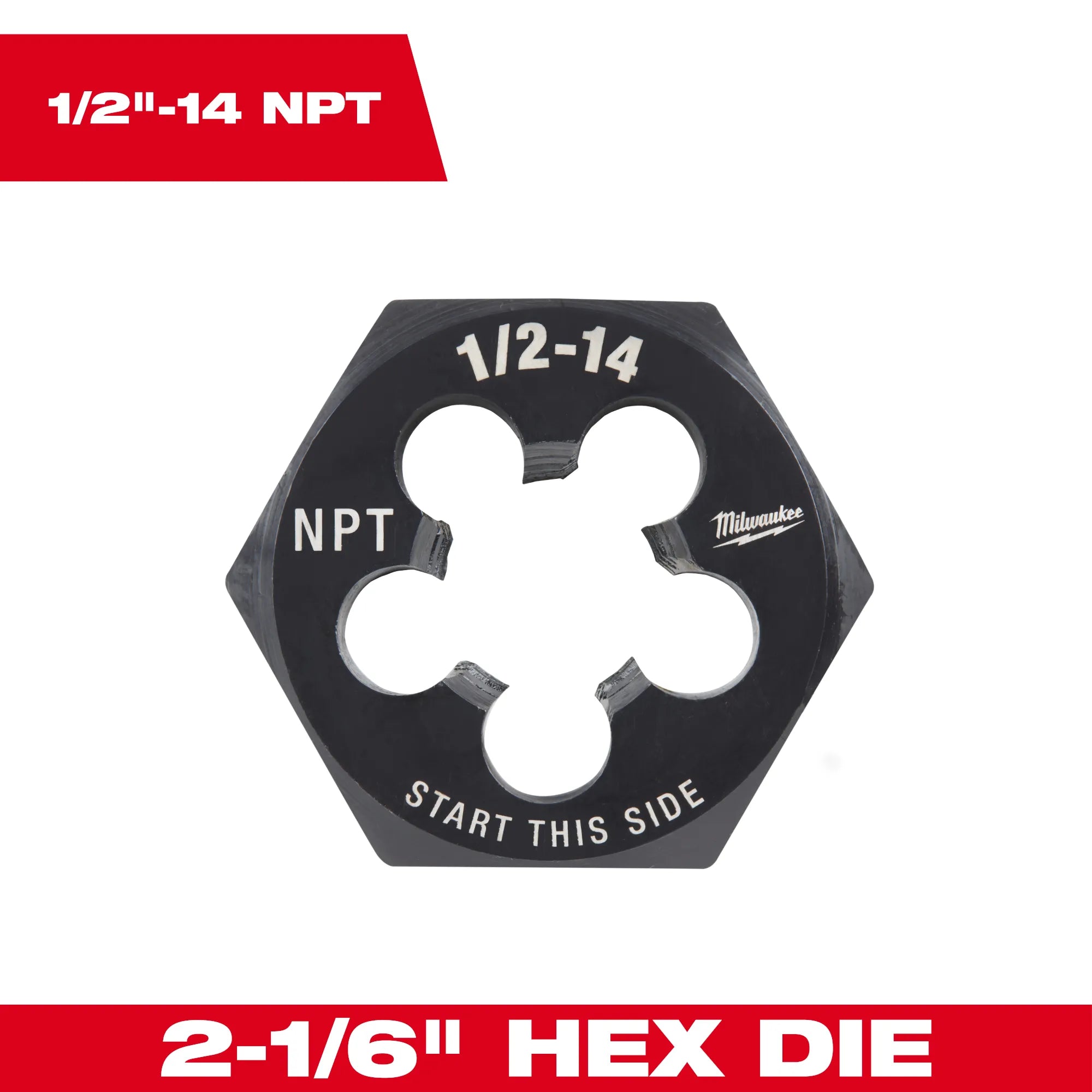 Outil Milwaukee, MILWAUKEE 2-1/6" Filière de filetage hexagonal