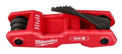 Milwaukee Tool, MILWAUKEE 2 PC. Jeu de clés hexagonales pliantes 17 touches - SAE/Métrique