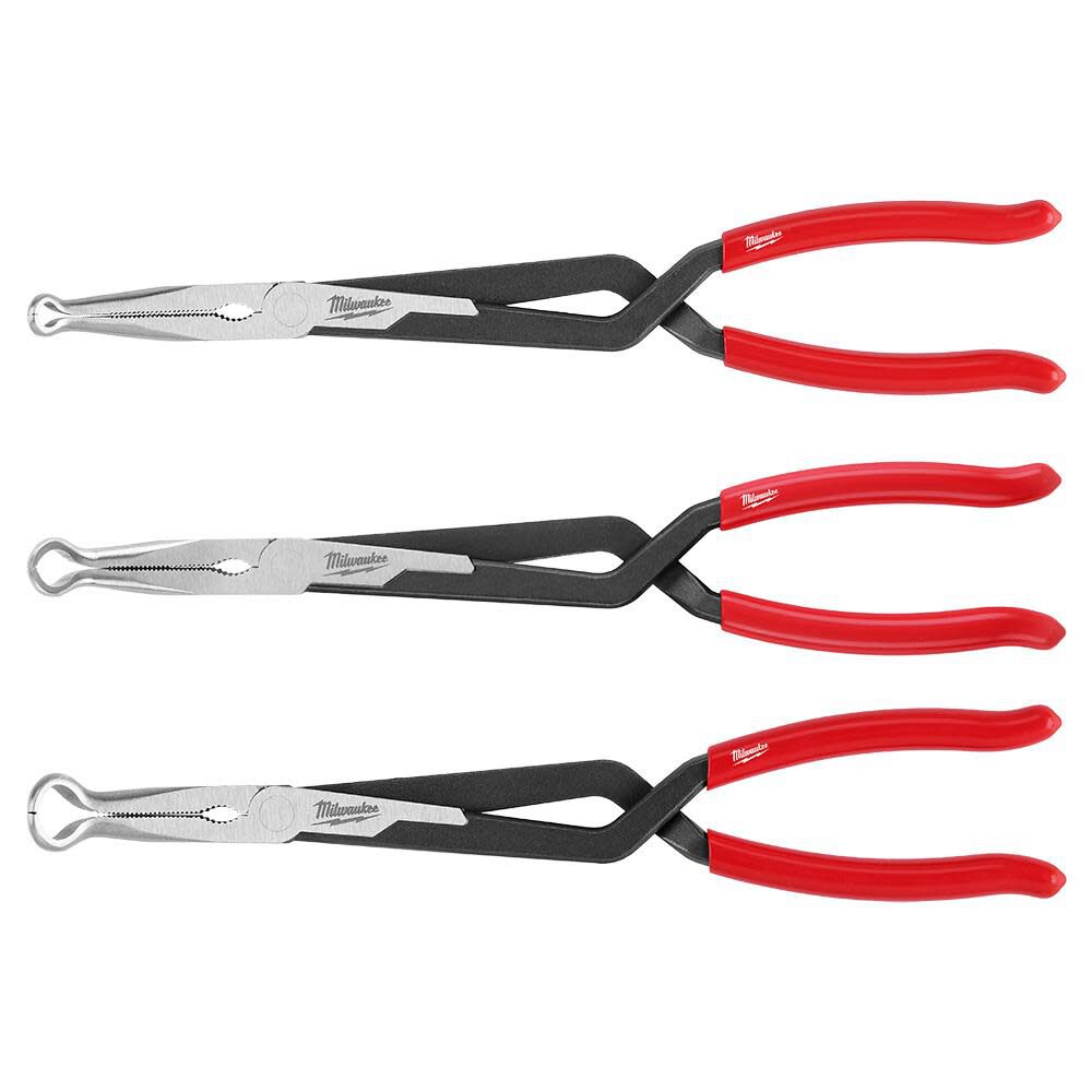 Outil Milwaukee, MILWAUKEE 3 PC. Ensemble de pinces à long bec pour tuyau d'arrosage