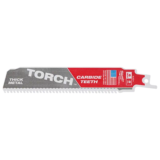 Outil Milwaukee, MILWAUKEE 6" 8 TPI SAWZALL® TORCH™ Carbide Blade (25 PACK)