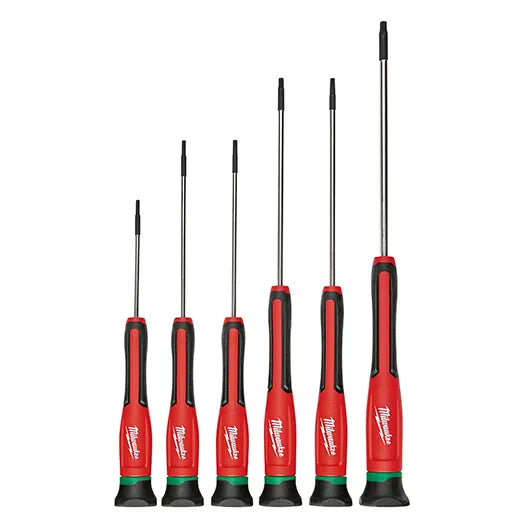 Milwaukee Tool, MILWAUKEE 6 PC. Jeu de tournevis de précision TORX® avec étui