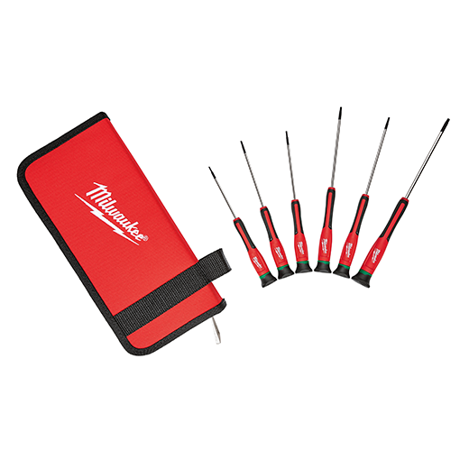 Milwaukee Tool, MILWAUKEE 6 PC. Jeu de tournevis de précision TORX® avec étui