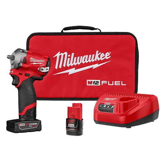 Outil Milwaukee, MILWAUKEE M12 FUEL™ 3/8" Stubby Impact Wrench Kit