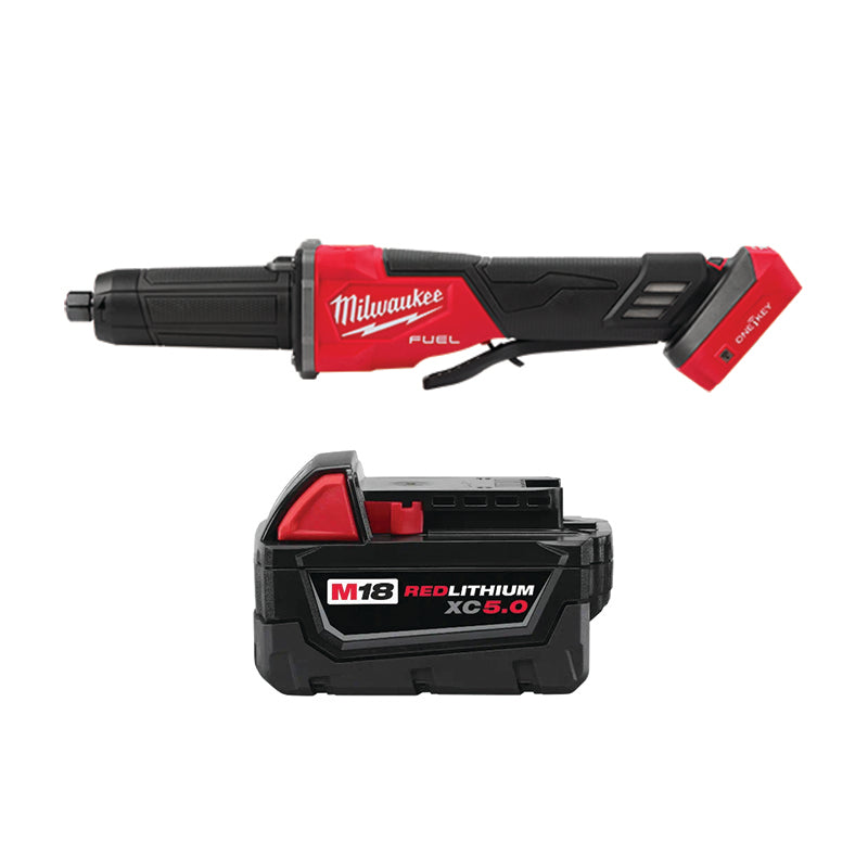 Outil Milwaukee, MILWAUKEE M18 FUEL™ Freking Die Grinder avec interrupteur à palette et batterie M18™ REDLITHIUM™ XC5.0 GRATUITE