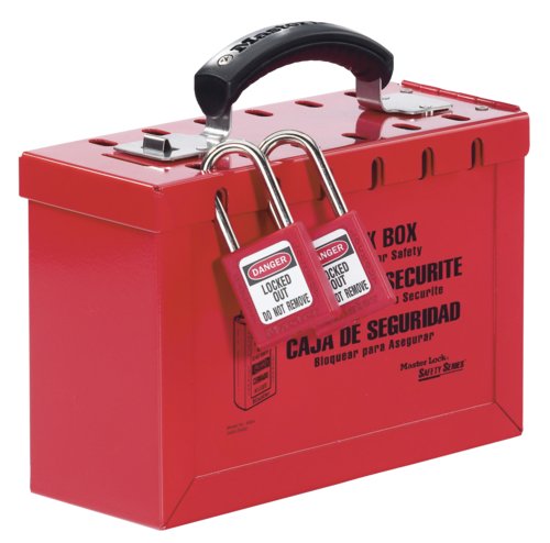 Masterlock, Master Lock Portable Red Group Lock Box - Latch Tight