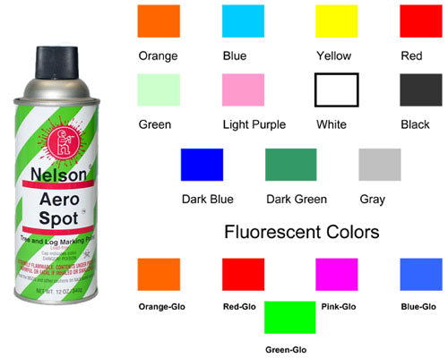 Peinture Nelson, Nelson Aero Spot Fluorescent Peinture aérosol pour le marquage des arbres et des troncs d'arbres