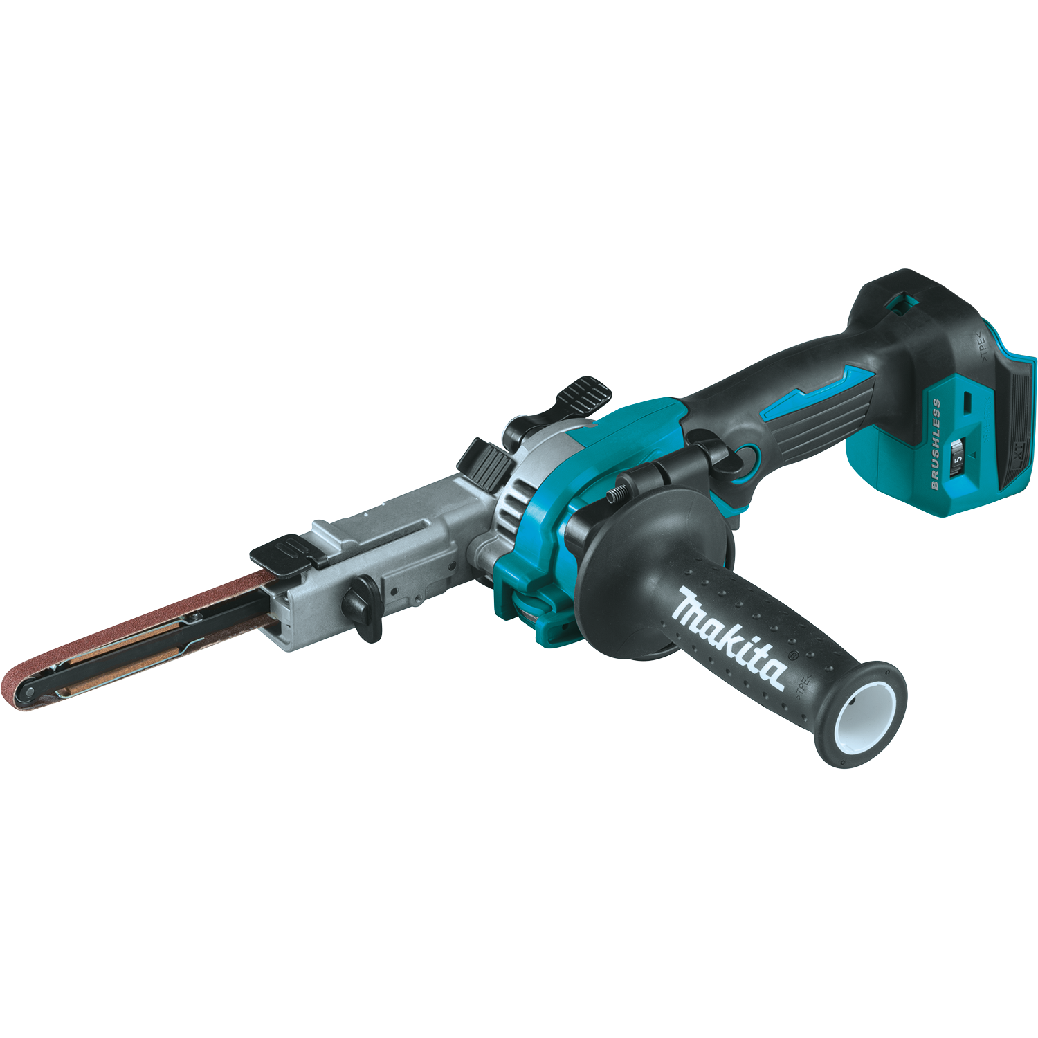 Makita, Ponceuse à bande de détail MAKITA 18V LXT® 3/8" X 21" (outil uniquement)