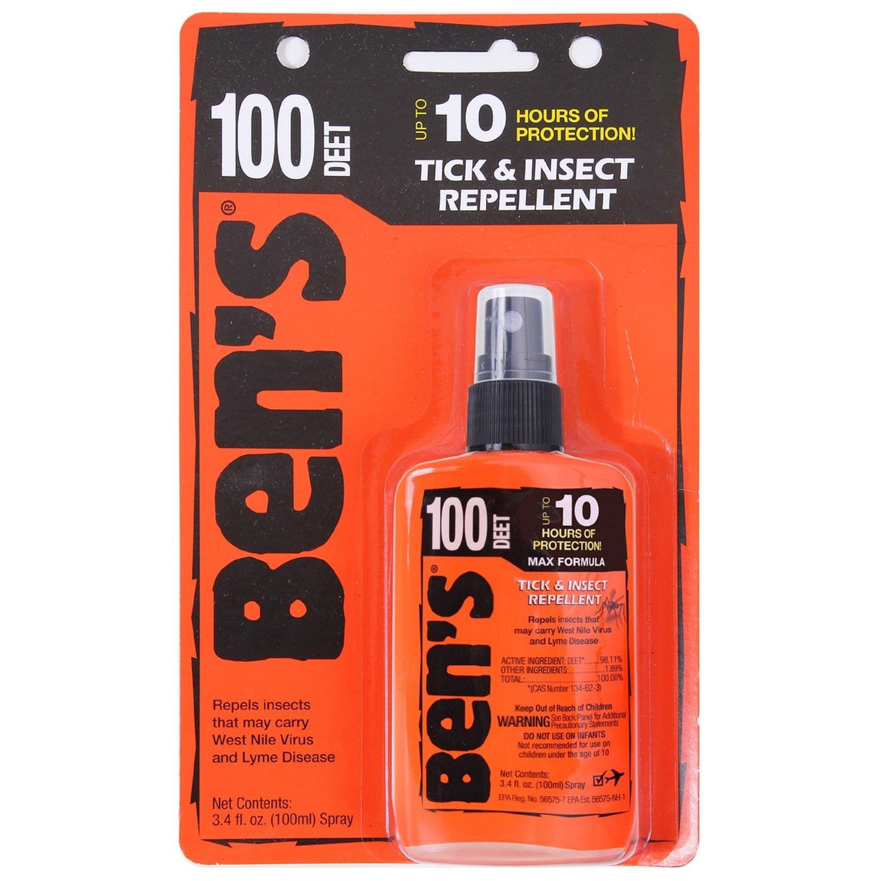 Ben's Tick and Insect Repellents (Répulsifs contre les tiques et les insectes), Répulsif anti-insectes Ben's 100 Max 100% DEET