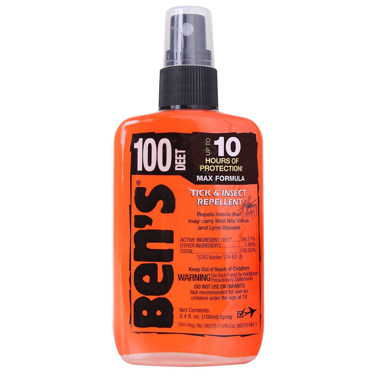 Ben's Tick and Insect Repellents (Répulsifs contre les tiques et les insectes), Répulsif anti-insectes Ben's 100 Max 100% DEET